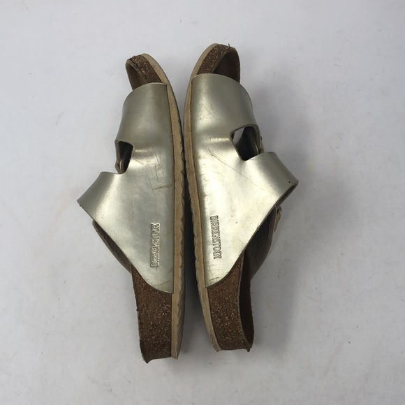 Birkenstock Arizona Girl’s Gold Sandals - Picture 11 of 13